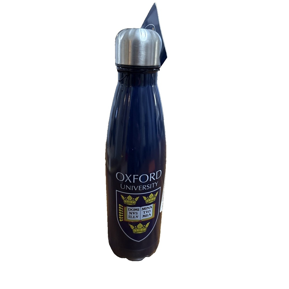 Movado Stainless Steel  Water Bottle 10 Inch High Oxford University New Tags